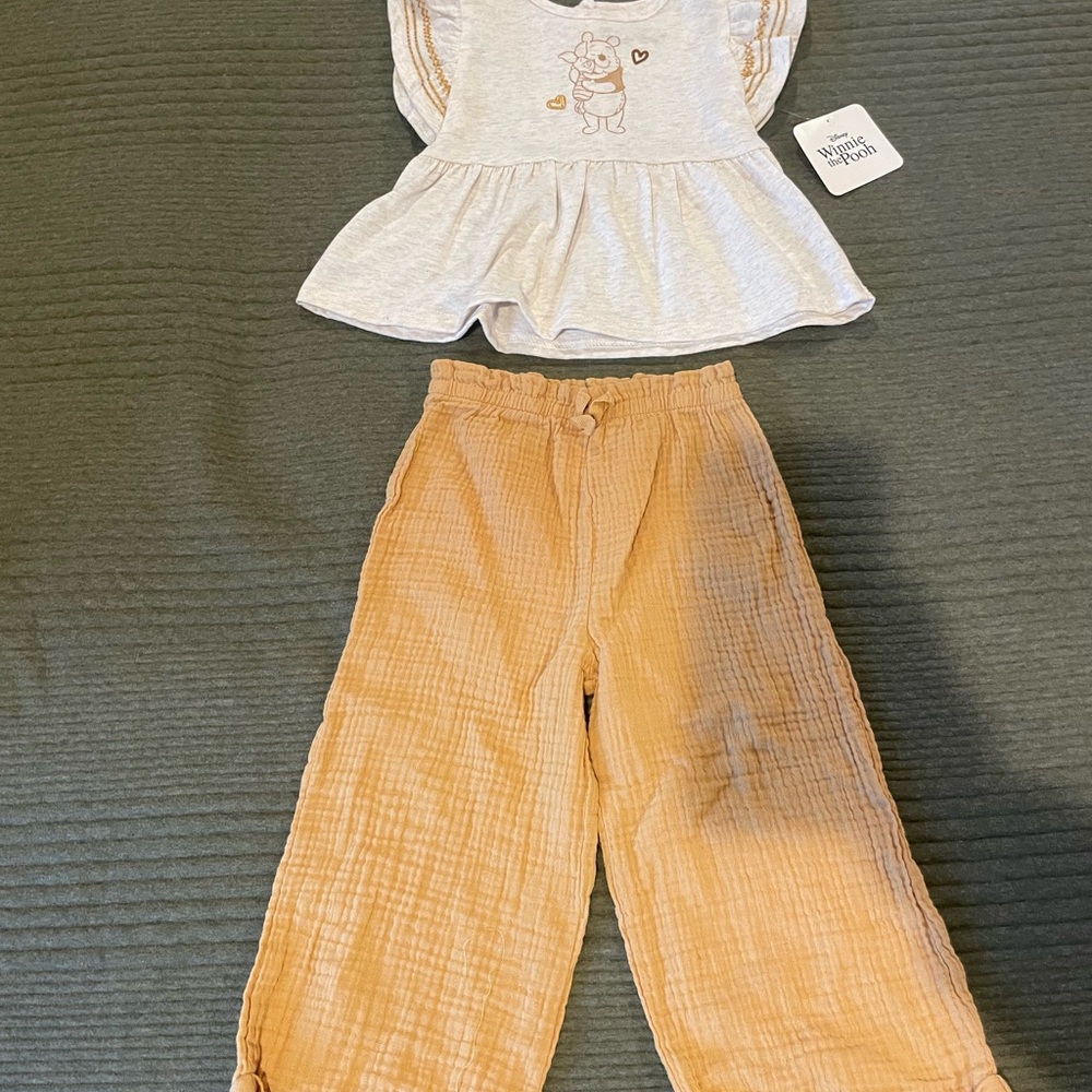Disney Winnie the Pooh Cream Baby Outfit